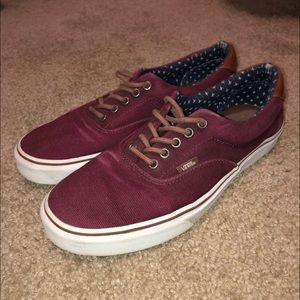 Vans Size 10 Maroon